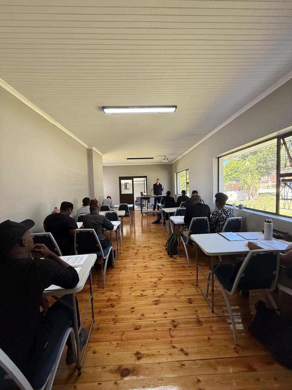 Bible College Classroom with instructor teaching